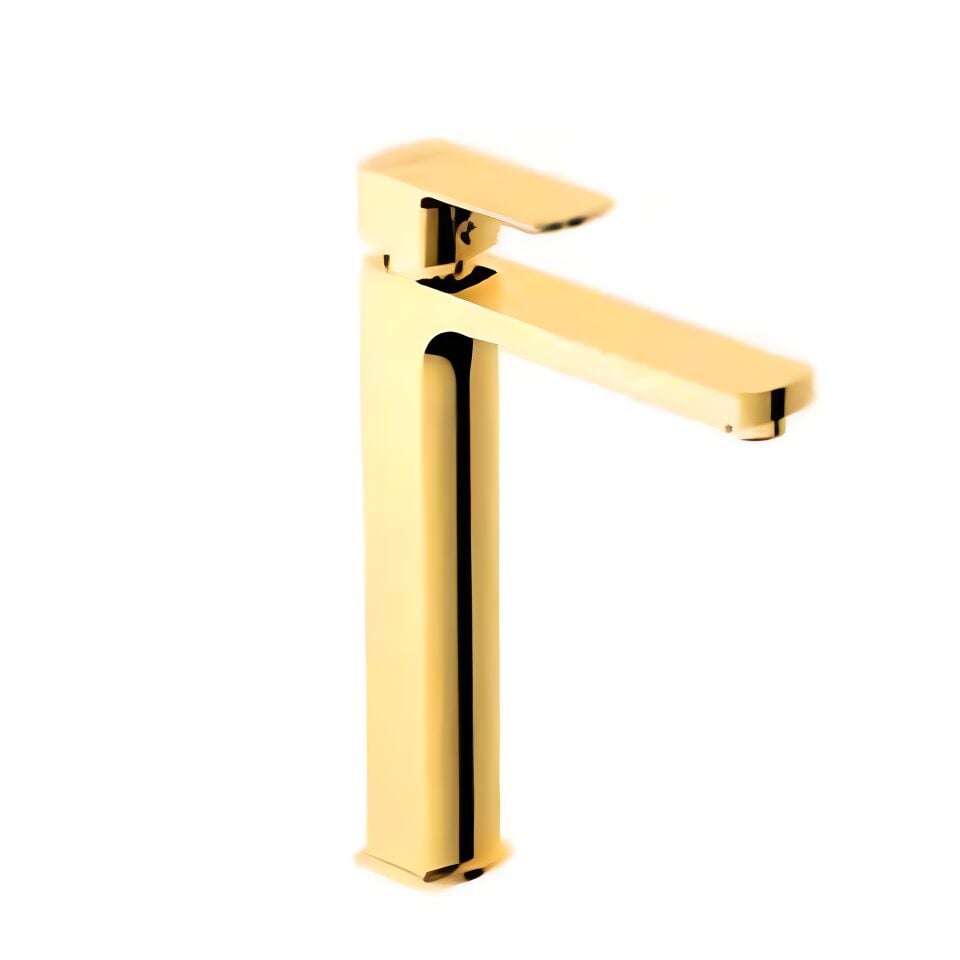 Hafele Yüksek Lavabo Bataryası Solar Parlak Altın