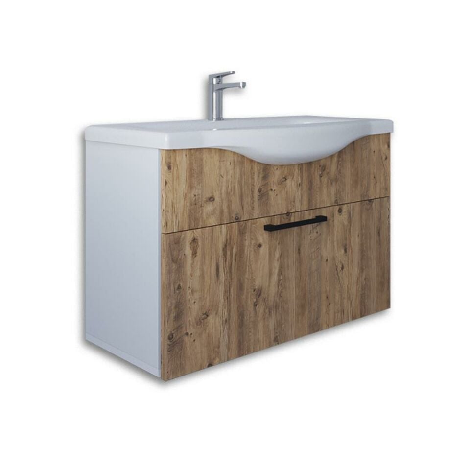 Teta Home Eko 80 cm Mdf Banyo Lavabolu Alt Dolap