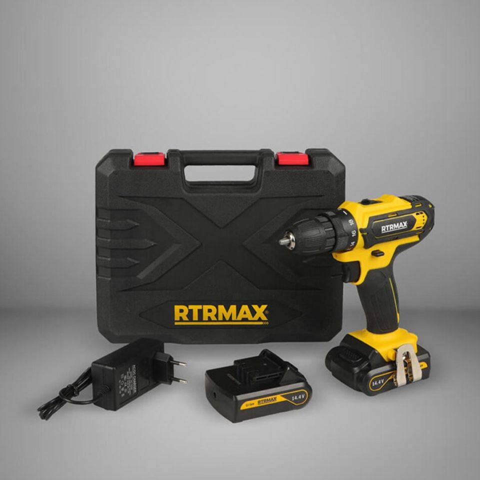 Rtrmax Şarjlı Matkap Li-on 14V 1.5A Çift Akülü