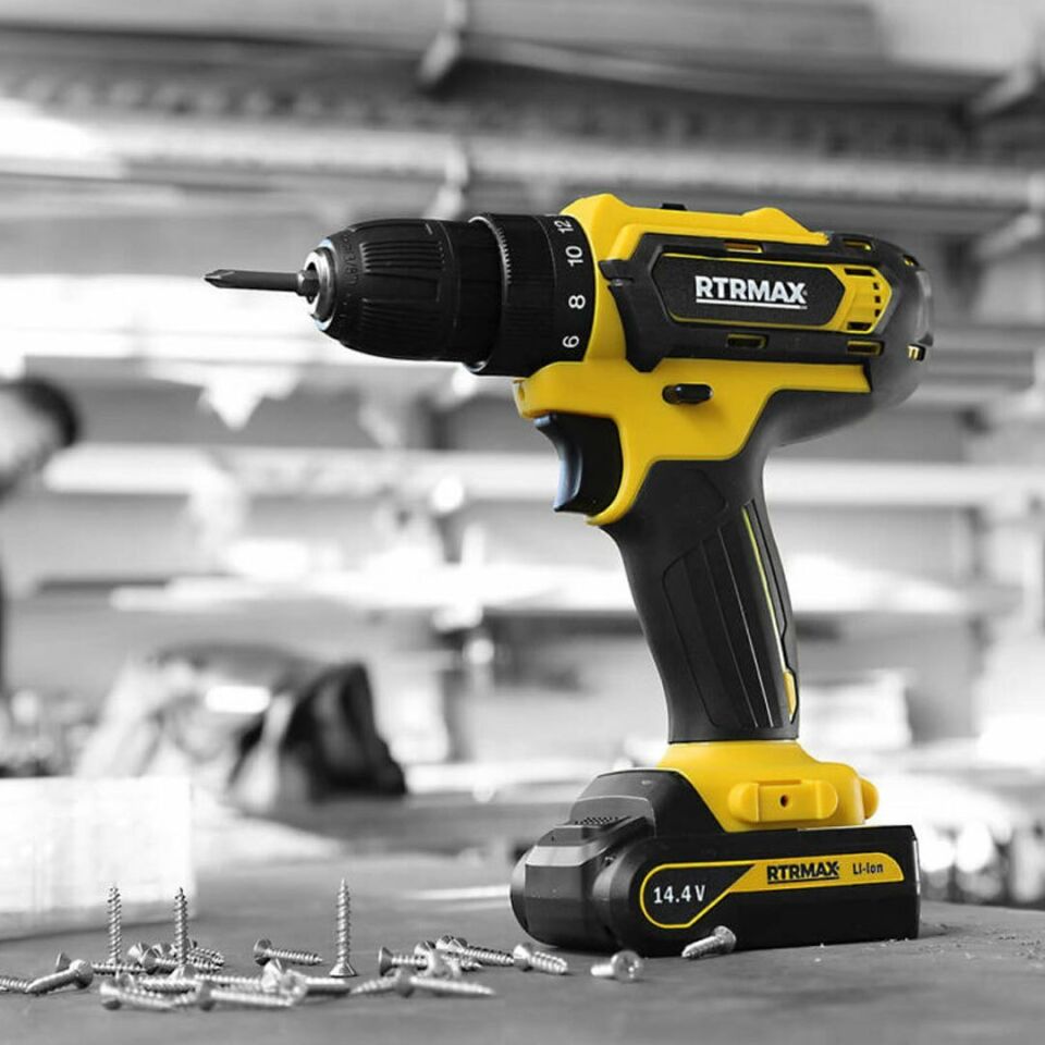 Rtrmax Şarjlı Matkap Li-on 14V 1.5A Çift Akülü