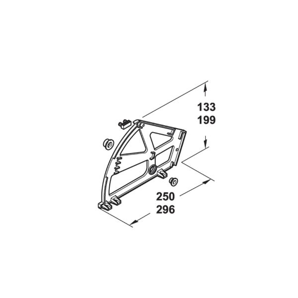 Hafele İkili Ayakkabılık Mekanizması Prosty Beyaz