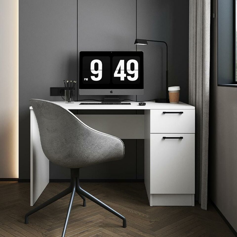 Teta Home Çalışma Masası - Beyaz