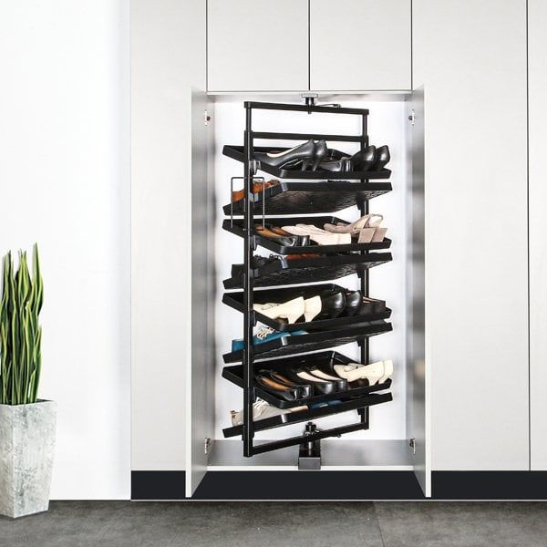 Hafele Magic3 12 Katlı Ayakkabılık, Antrasit Renk