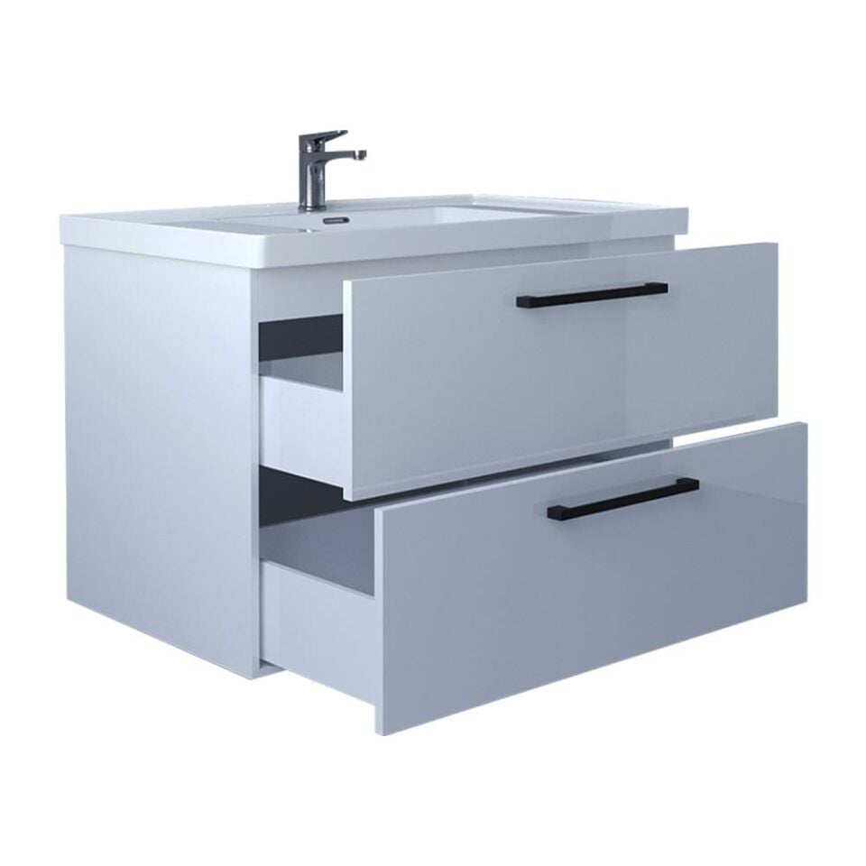 Teta Home Batum 65 cm MDF Banyo Lavabolu Alt Dolap