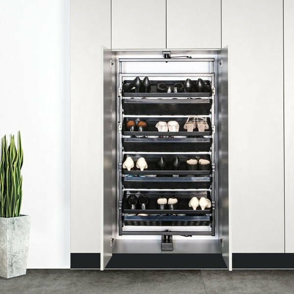 Hafele Ayakkabılık 8 Katlı Magic III 1360-1560mm Mat Beyaz