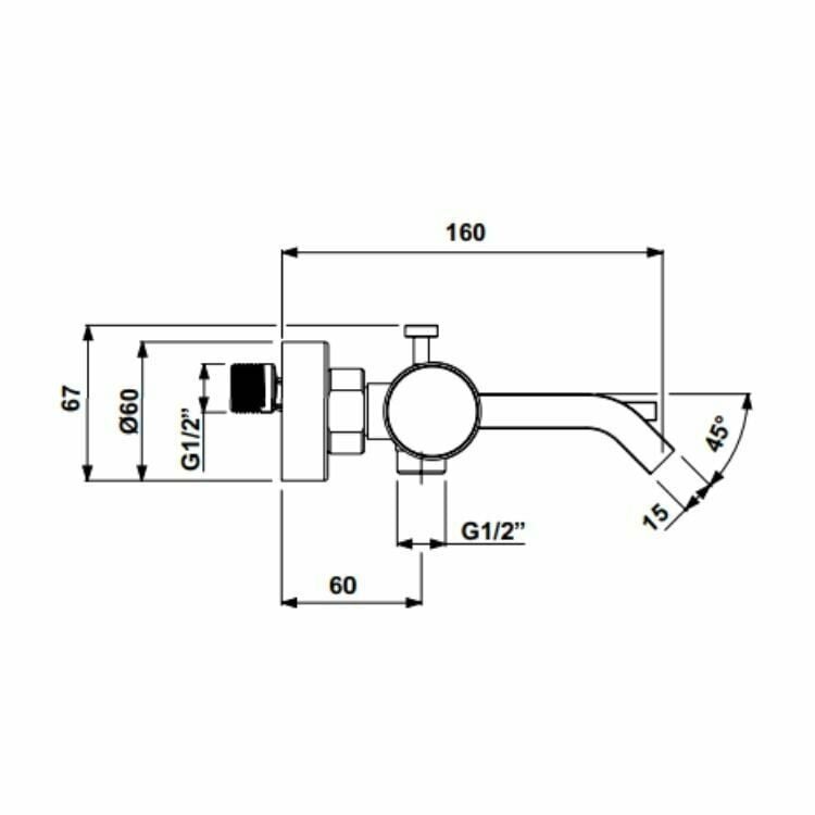 Hafele Banyo Bataryası Fonte Parlak Krom