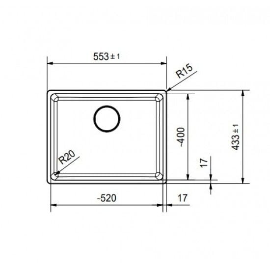 Franke Maris Mrg 110-52 Oyster Granit Evye