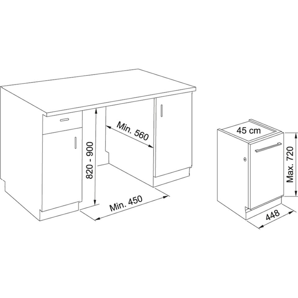 Franke Fdw 4510 E8P E Tam Ankastre Bulaşık Makinesi