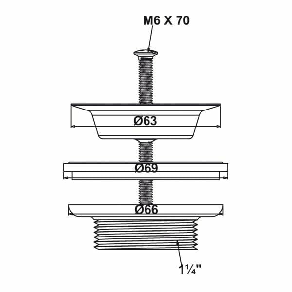 Hafele Lavabo Süzgeç Gider ve Kapağı Paslanmaz Çelik Renk