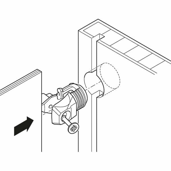 Hafele Rpc S 15/25 Arka Panel Bağlantı Elemanı Beyaz