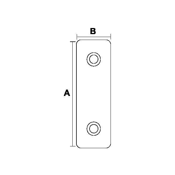 Hafele Baza Pabucu 53x11x6mm, Krem
