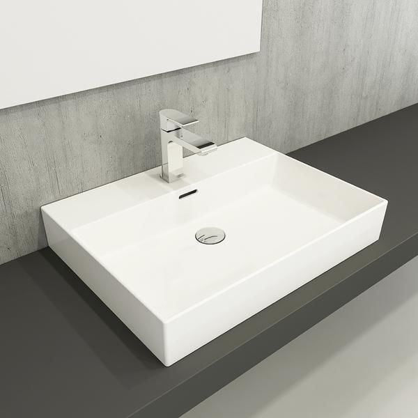 Hafele Banyo Lavabosu Freya 60 605x465mm Parlak Beyaz Renk