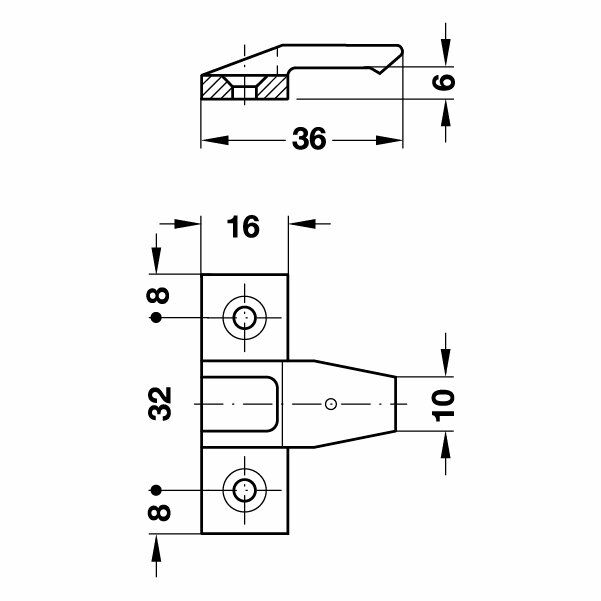 Hafele Keku As Çerçeve Bileşeni (10 Adet)