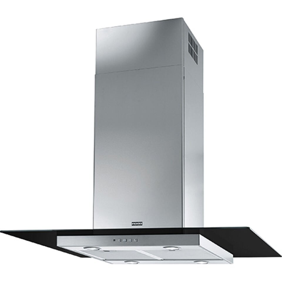 Franke Davlumbaz Glass Linear Isola Fgl 915 I Bk / Xs Inox Ve Sıyah Cam Ada
