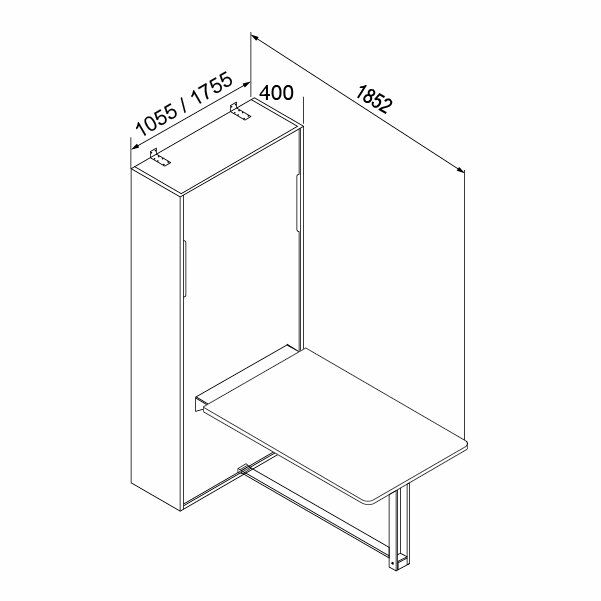 Hafele Vole Katlanır Masa Donanımı 900/1600mm