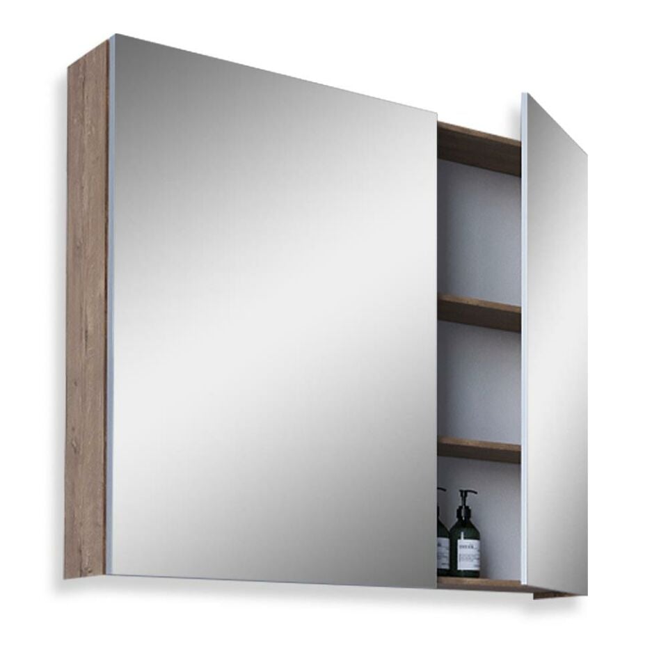 Teta Home Madrid 65CM Mdf Banyo Aynalı Üst Dolap