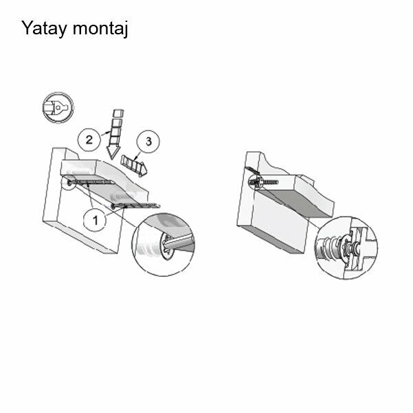 Hafele FLY Yaylı Mil Vidalanarak Ø 8mm