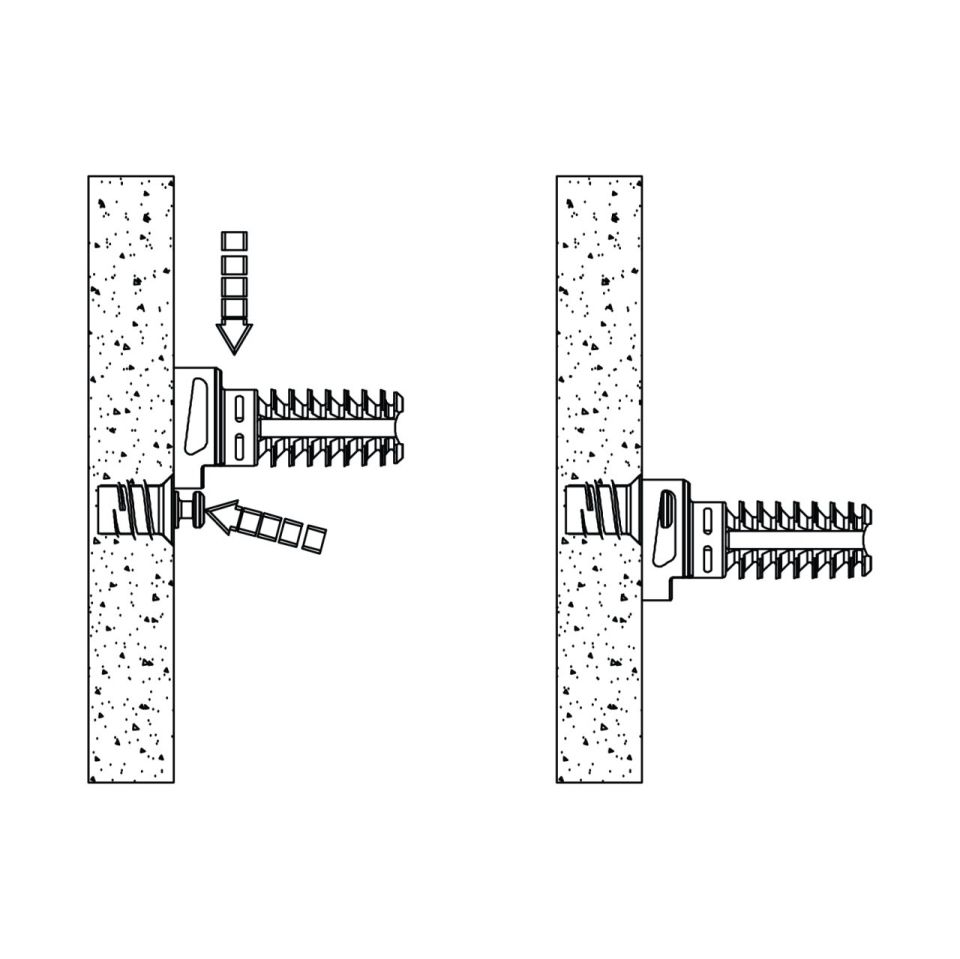 Hafele FLY Yaylı Mil Vidalanarak Ø 5mm