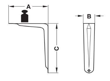 Hafele Sabit Konsol 138x36.5x188mm, Beyaz Renk