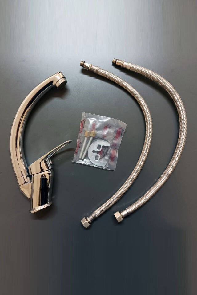 Hay Armatür Trio Serisi 0363  Kuğu Lavabo Bataryası