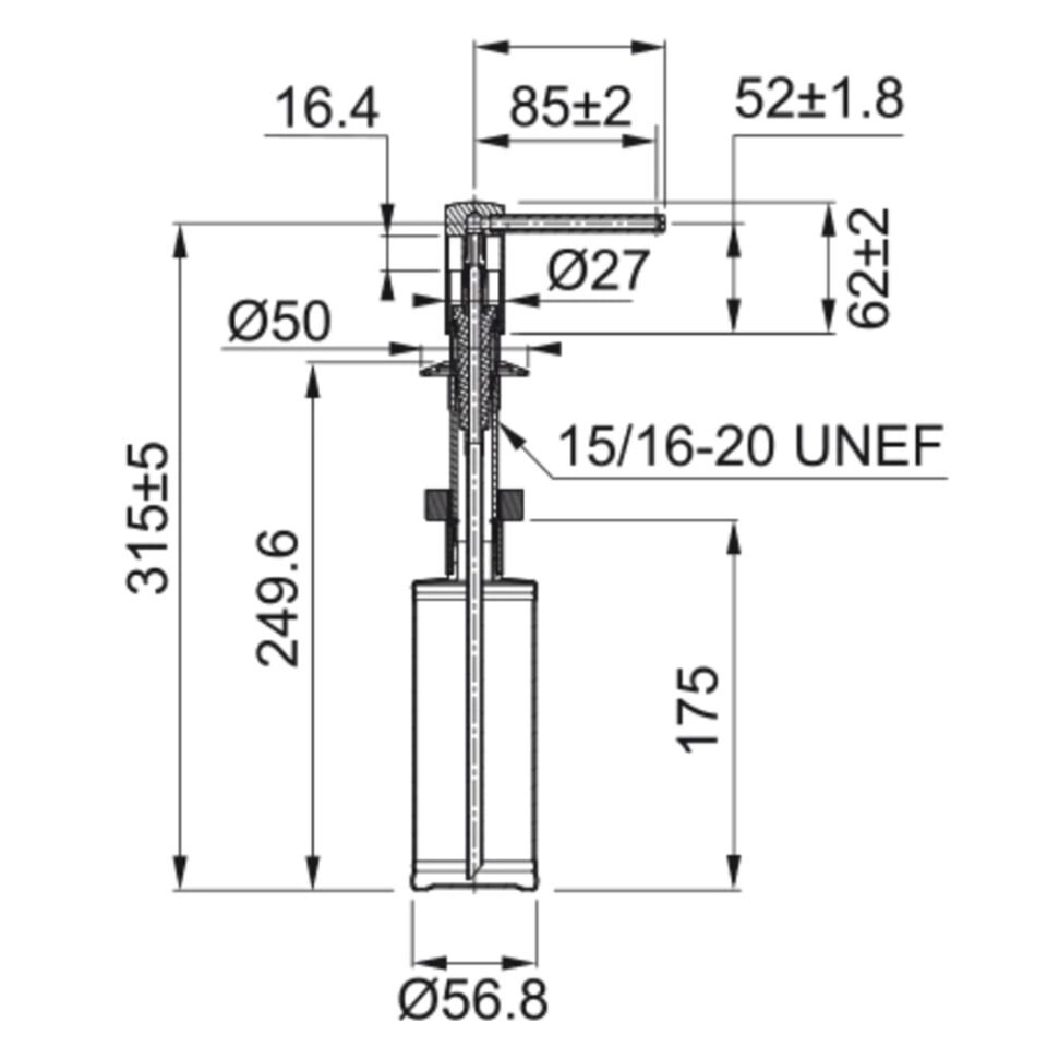 Franke Comfort Stone Grey Sıvı Sabunluk