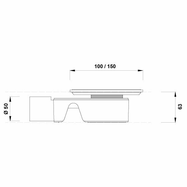 Hafele Wash Yer Süzgeci Ø50Mm Parlak Krom 100X100Mm