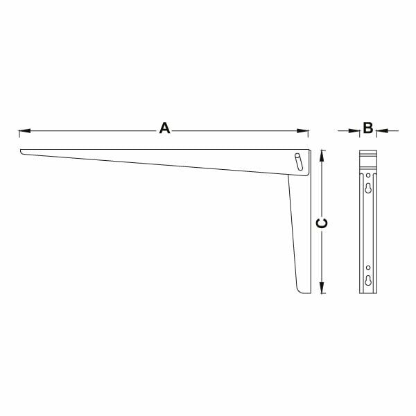 Hafele Katlanır Konsol, Beyaz 300Mm