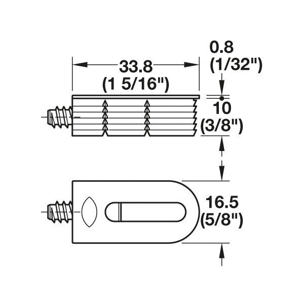 Hafele Cabıneo 12 Bağlantı Elemanı Beyaz