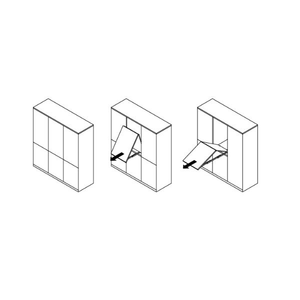 Hafele Quick Dolap İçi Katlanır Masa Donanımı.