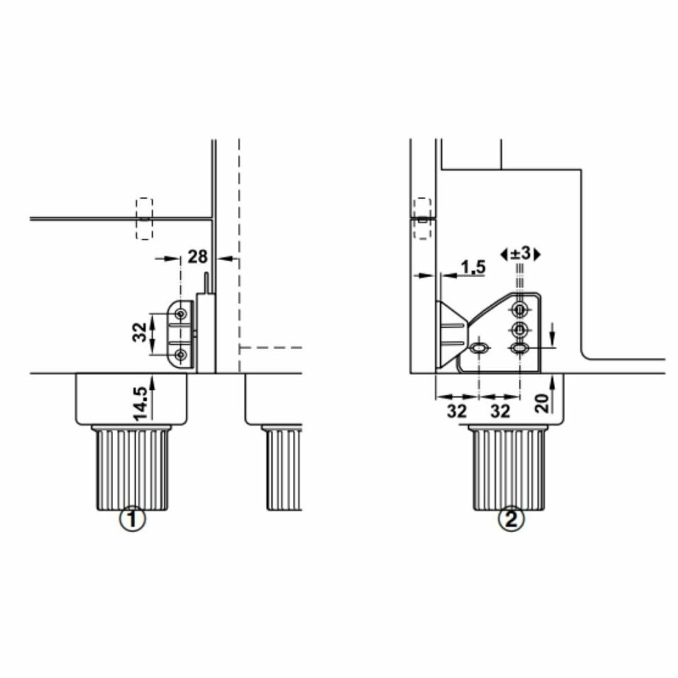 Hafele Kayt Katlanabilir Bulaşık Makinesi Baza Ve Kapak Donanımı
