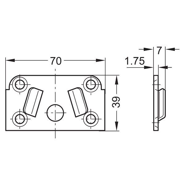 Hafele Karyola Bağlantı Tutucu Tırnak, Galvaniz