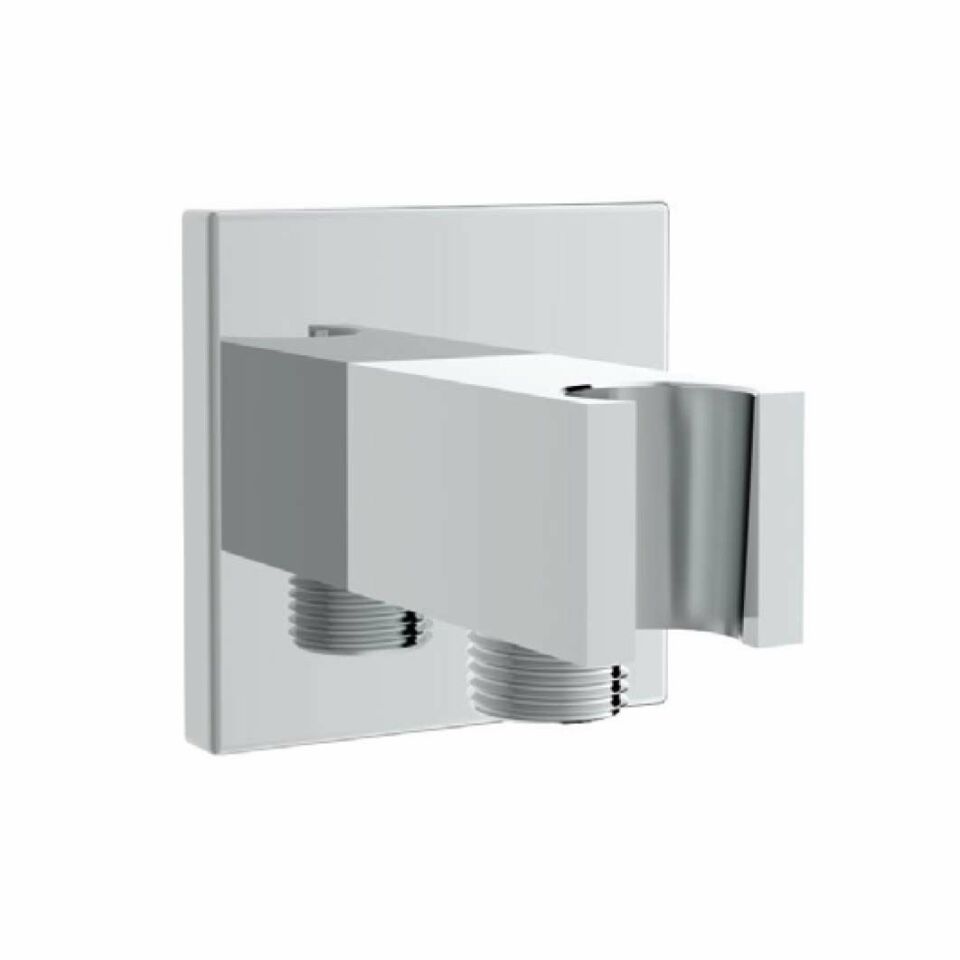 Hafele Askılı El Duşu Çıkışı Fluxo Köşeli Parlak Krom