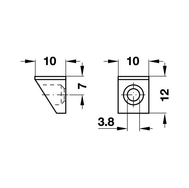 Hafele Raf Pimi Kapaklı 60kg (100 Adet), Nikel