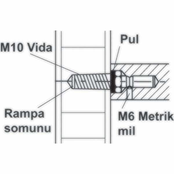 Hafele Çekme Kol Bağlantı Elemanı Tek Taraflı 20-69cm
