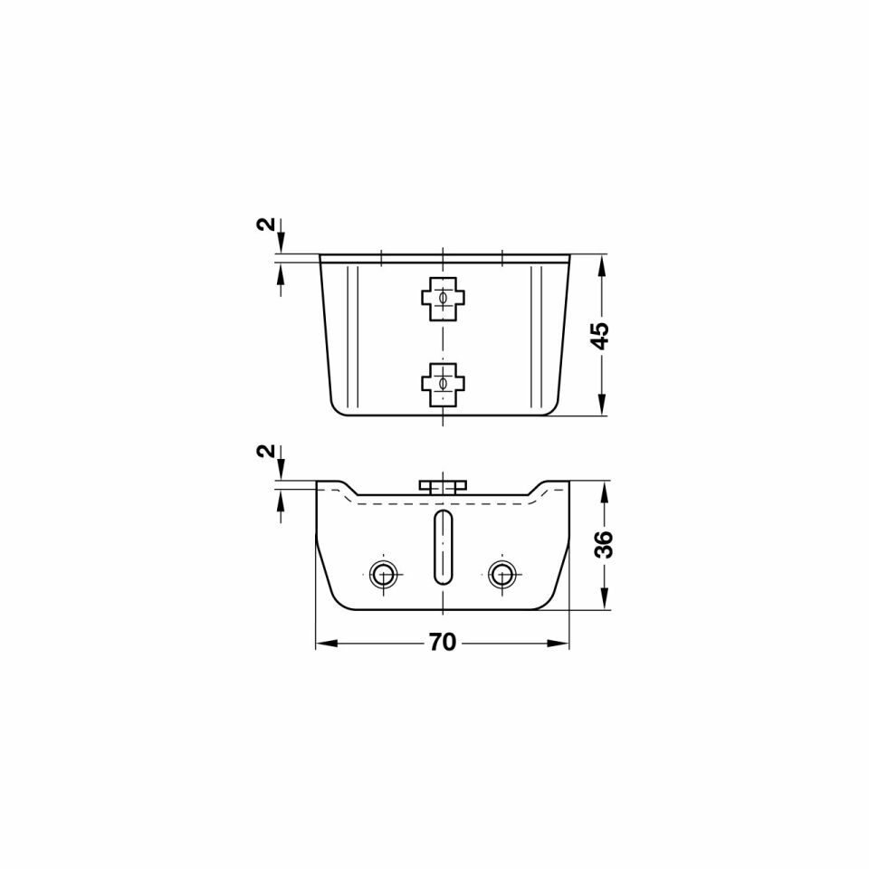 Hafele Karyola Bağlantı Elemanı, Galvaniz Renk
