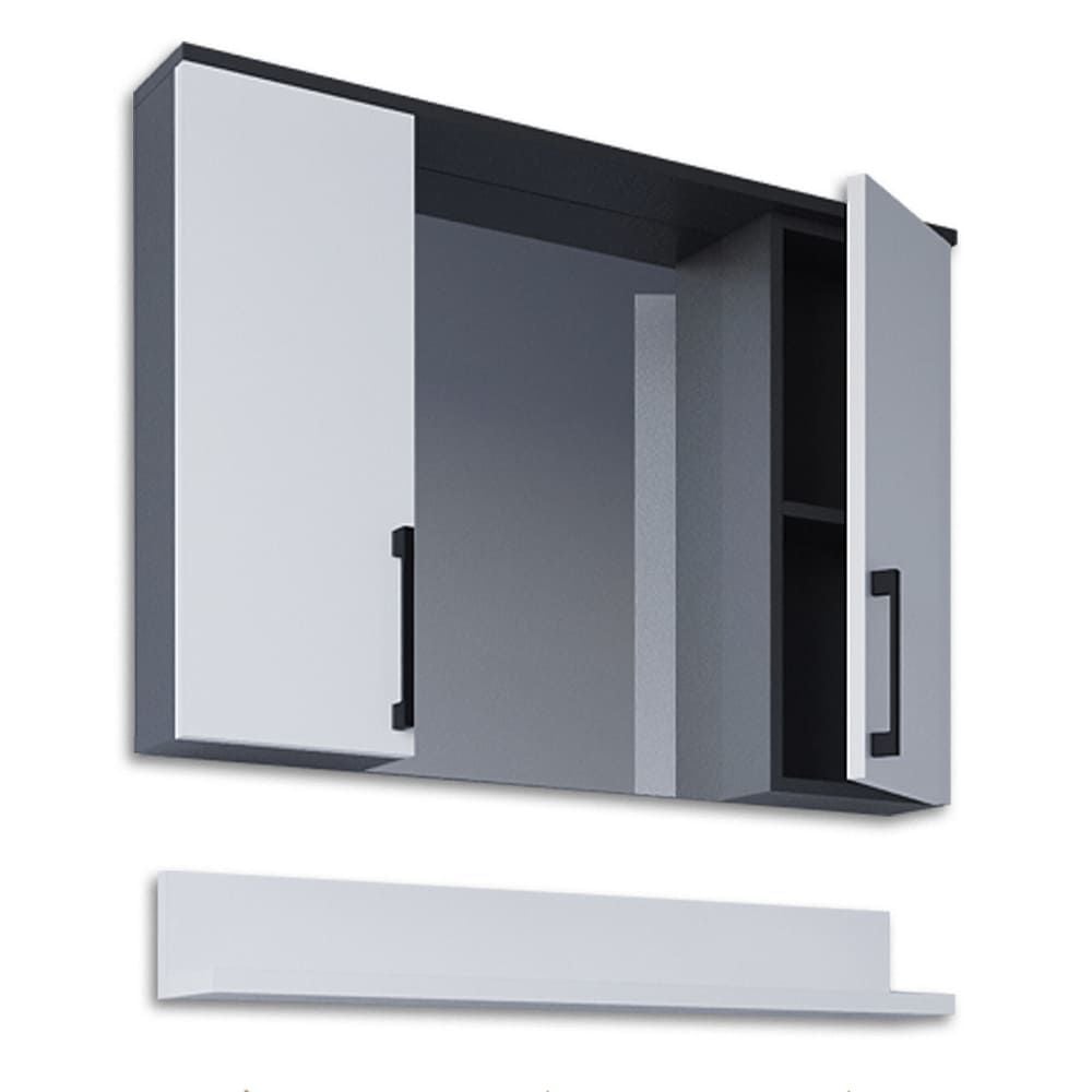 Teta Home Eko 80 Cm Mdf Banyo Aynalı Üst Dolap