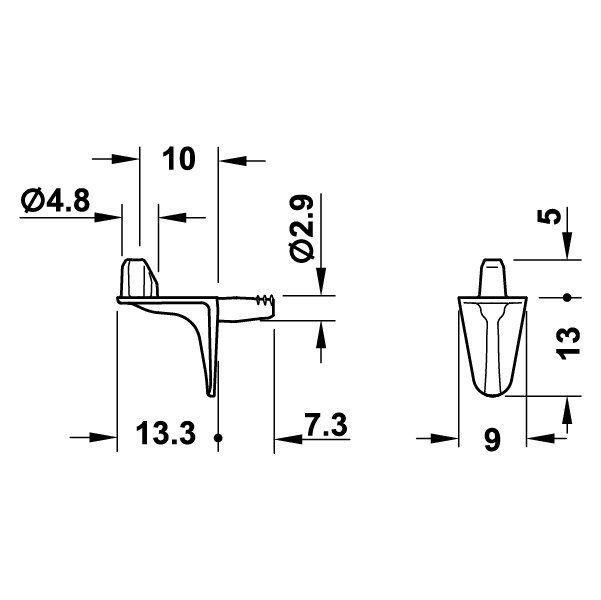 Hafele Raf Pimi Siyah 3Mm 6,25Kg