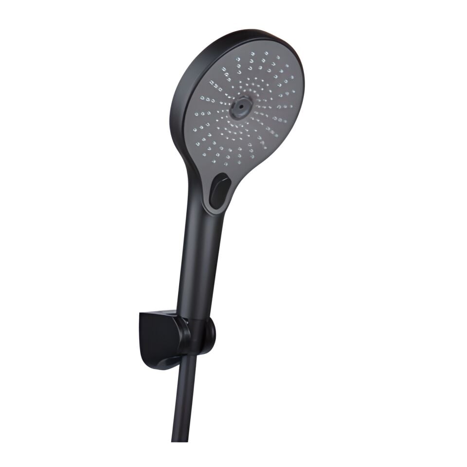 Hafele Askılı El Duşu Seti Panda 3 Fonksiyonlu Mat Siyah