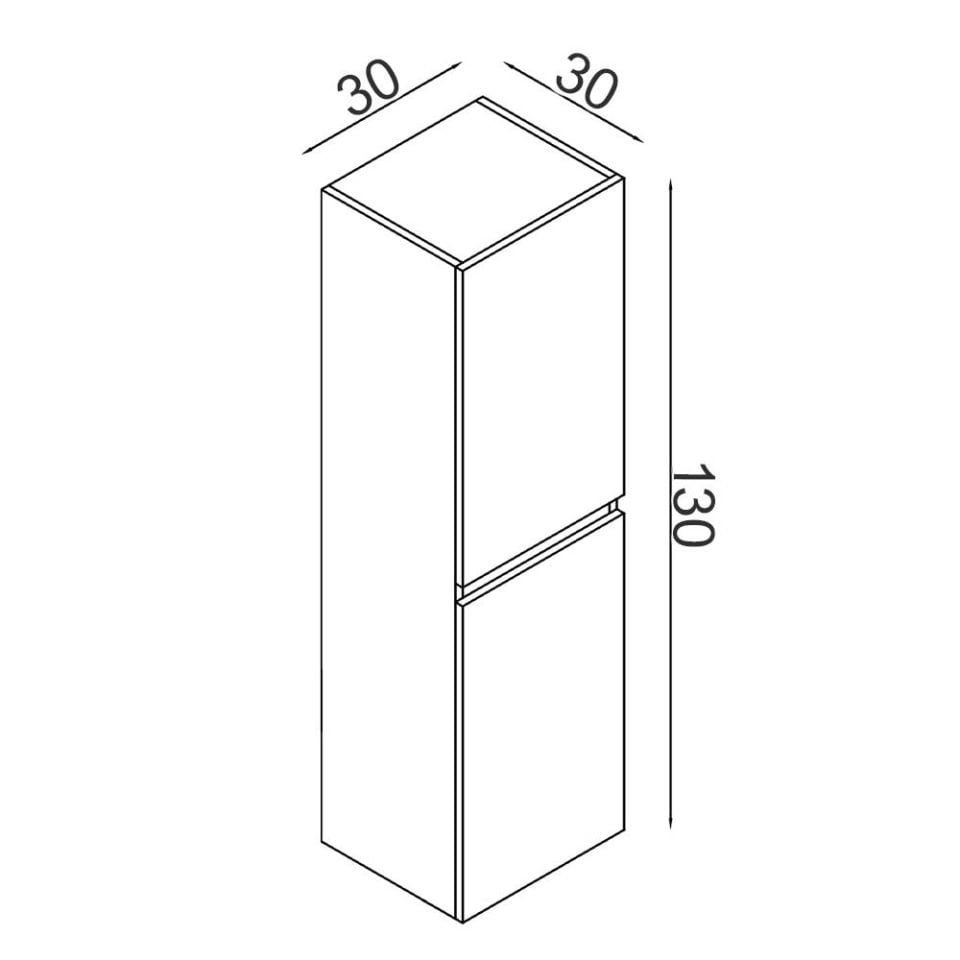 Teta Home Tokyo Mdf Banyo Boy Dolabı