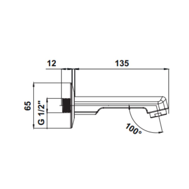 Hafele Çıkış Ucu Fluxo Yuvarlak Parlak Krom