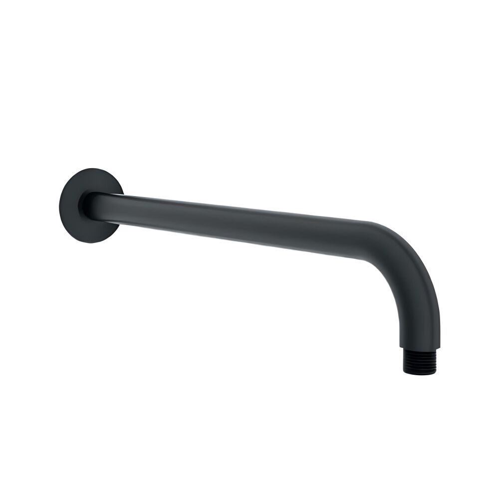 Hafele Duvardan Tepe Duşu Borusu Fluxo Yuvarlak Mat Siyah