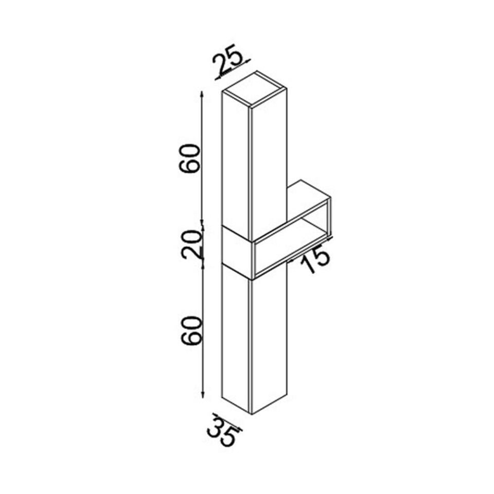 Teta Home Madrid Mdf Banyo Boy Dolabı
