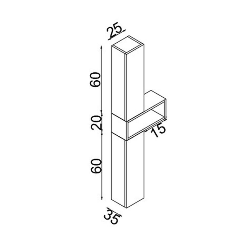 Teta Home Madrid Mdf Banyo Boy Dolabı