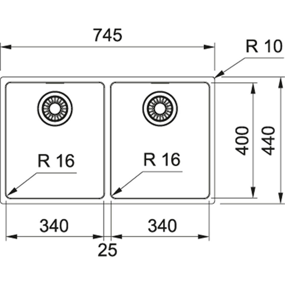 Franke Maris Mrx 120-34-34 Inox Çelik Evye