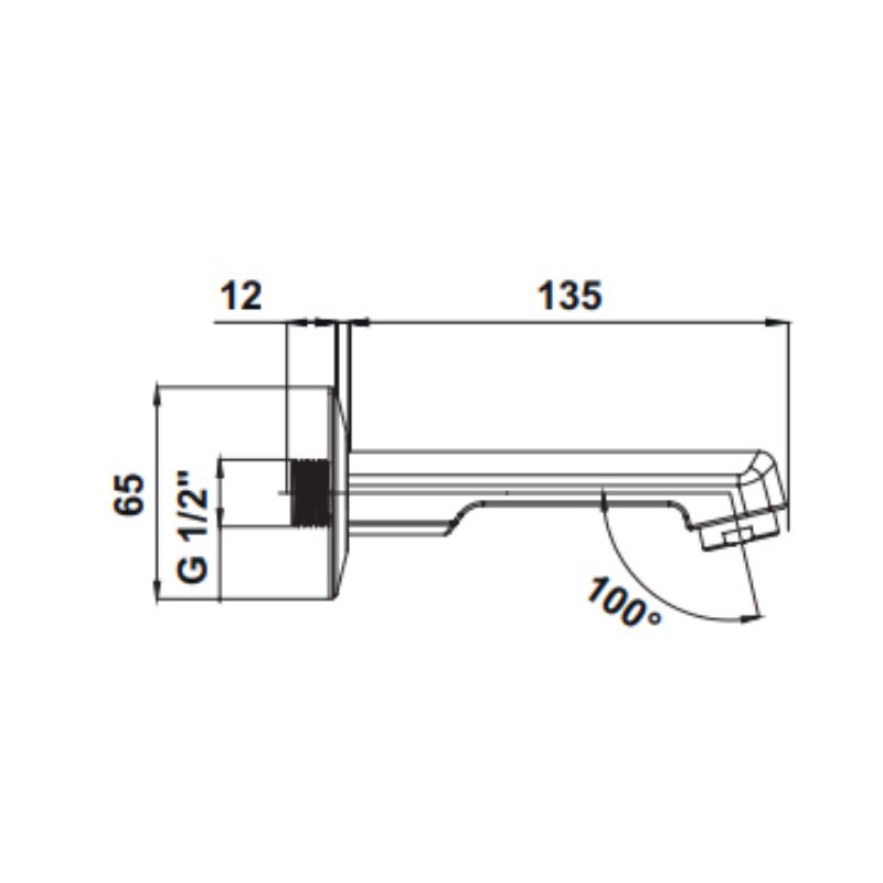 Hafele Çıkış Ucu Fluxo Yuvarlak Mat Siyah