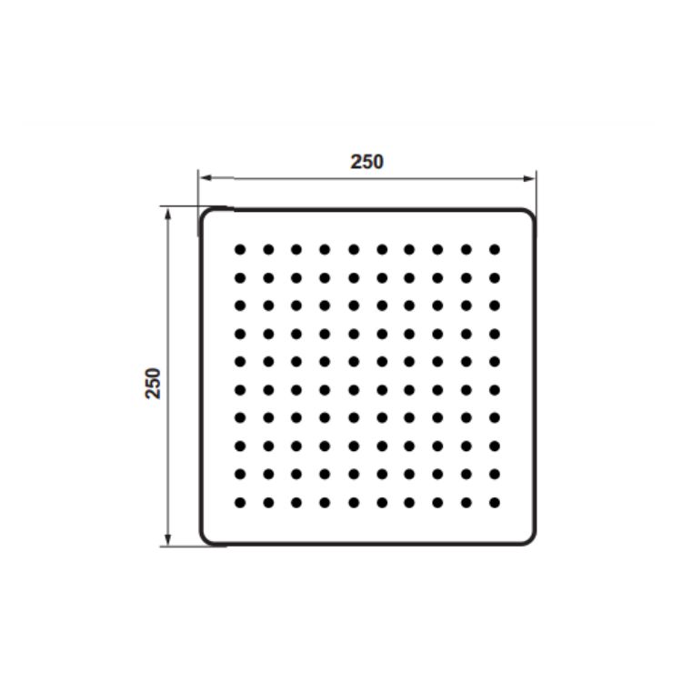 Hafele Tepe Duşu Fluxo Sg Köşeli Parlak Altın