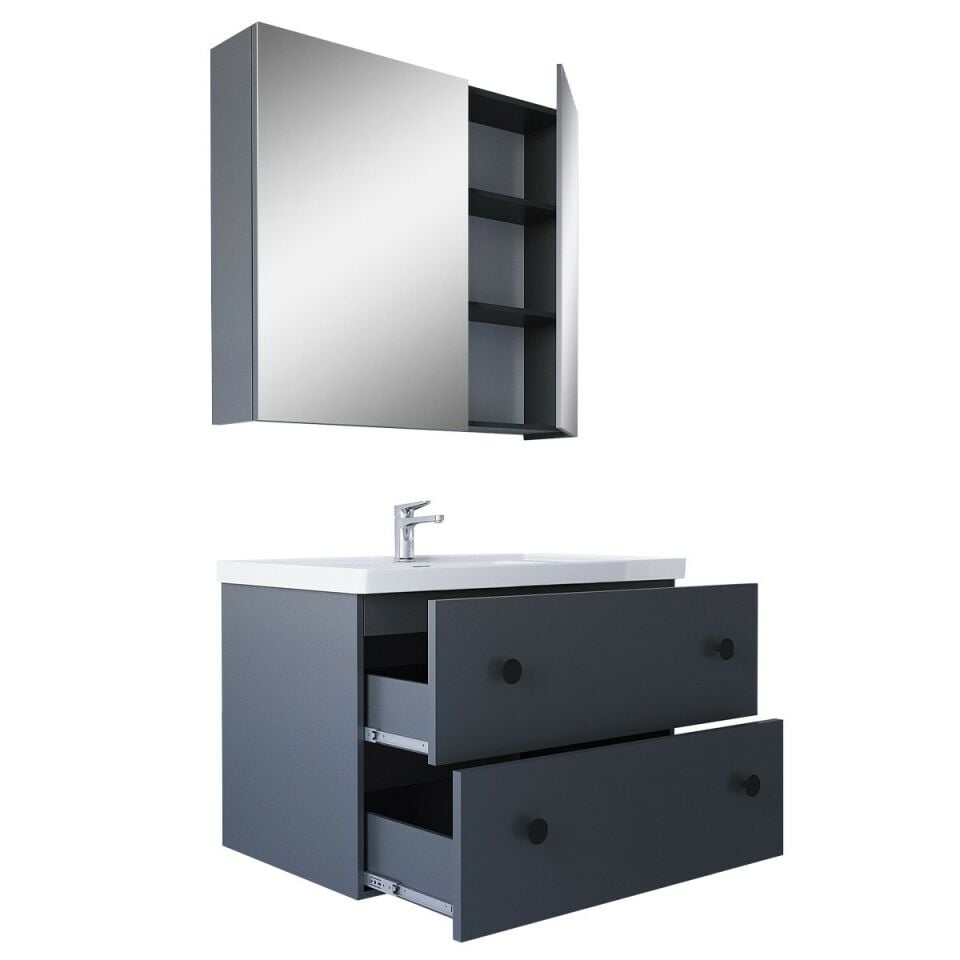 Teta Home Tiflis 65 Cm Mdf Banyo Dolabı Seti