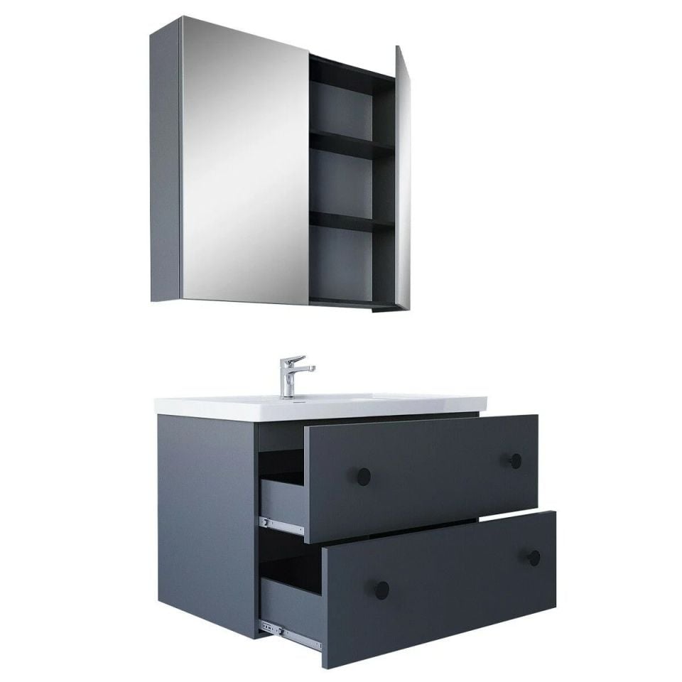 Teta Home Tiflis 65 Cm Mdf Banyo Dolabı Seti