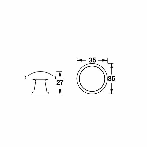 Hafele Düğme Kulp Georgetown Jr. Antik Bronz
