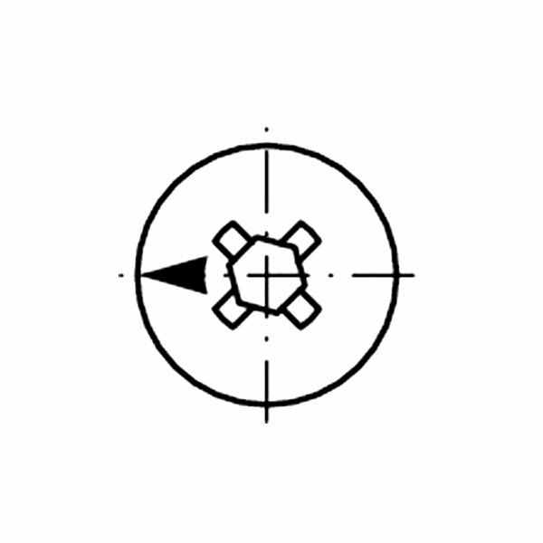 Hafele Minifix Faturasız Gövde 15/18mm (100 Adet), Siyah